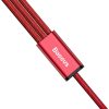 Baseus Rapid 3 az 1-ben C típusú USB-kábel / Lightning / Micro 3A 1,2 m (piros)