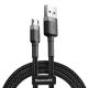 Baseus Cafule Cafule 1.5A 2 m cablu USB la Micro USB (gri-negru)
