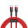 Baseus Cafule Cablu USB-C la USB-C PD 2.0 QC 3.0, 60 W, 1 m (roșu)