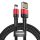 Baseus Cafule Cafule 2.4A 1 m cablu USB Lightning (cu două fețe) (negru și roșu)