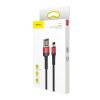 Baseus Cafule Cafule 2.4A 1 m cablu USB Lightning (cu două fețe) (negru și roșu)