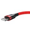 Baseus Cafule Cafule 1.5A 2 m cablu USB Lightning (roșu)