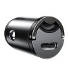 Baseus Tiny Star USB-C mini autós töltő, QC 4.0+, PD, 30 W (szürke)