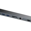 Baseus Enjoyment 11 az 1-ben adapter, HUB USB-C - 2x HDMI, 3x USB 3.0, VGA, RJ45, USB-C PD, SD / microSD, 3,5 mm-es csatlakozó