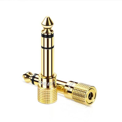 UGREEN 20503 adapter 6,5 mm-es jack - 3,5 mm-es mini jack (arany)
