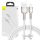 Baseus Cafule Cablu USB-Lightning, 2,4A, 1 m (alb)