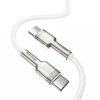 Baseus Cafule Cablu USB-C la USB-C, 100 W, 1 m (alb)