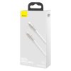Baseus Cafule Cablu USB-C la USB-C, 100 W, 1 m (alb)