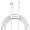 Baseus Simple Wisdom Micro-USB - cablu USB, 2,1A, 1,5 m (alb) 2 buc.