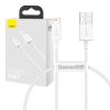 Baseus Superior Series cablu USB-Lightning, 2,4A, 0,25 m (alb)