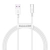 Baseus Superior Series Cablu USB-USB-C, 66 W, 1 m (alb)