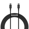 Baseus Superior Series Cablu USB-C la USB-C, 100 W, 2 m (negru)