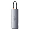Baseus Metal Gleam sorozat 9 az 1-ben hub, USB-C - 3x USB 3.0 + HDMI + USB-C PD + Ethernet RJ45 + microSD / SD + VGA