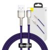 Baseus Cafule USB-világítás kábel, 2,4A, 1m (lila)