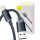 Baseus Crystal Shine Cablu USB-Lightning, 2,4A, 2m (negru)