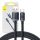 Baseus Crystal Shine Cablu USB-USB-C, 100W, 1,2 m (negru)