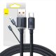 Baseus Crystal Shine Cablu USB-USB-C, 100W, 1,2 m (negru)