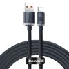 Baseus Crystal Shine Cablu USB-USB-C, 100W, 2m (negru)