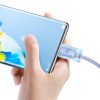 Baseus Crystal Shine Cablu USB-USB-C, 100W, 2m (violet)