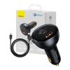 Baseus Qualcomm autós töltő, USB, 2x USB-C, 160W (szürke)