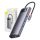 Baseus Metal Gleam sorozat 7 az 1-ben hub, USB-C - 3x USB 3.0 + 2x HDMI + USB-C PD + Ethernet RJ45