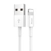 Cablu USB și Lightning VFAN X03, 3A, 1m (alb)