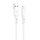 Cablu USB și Lightning VFAN Colorful X12, 3A, 1m (alb)
