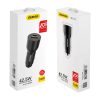 Car charger Dudao TGR1, USB + USB-C, PD 22.5W (black)
