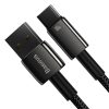 Baseus Tungsten Gold USB - USB-C cablu, 100W, 1m (negru)