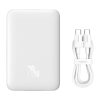 Baseus Mágneses Mini Powerbank, USB-C, 10000mAh, 20W, MagSafe (fehér)