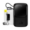 Baseus Qpow PRO Powerbank kábellel, 10000mAh, 22,5W (fekete)