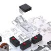 Vezeték nélküli játék egér + töltő dokkoló Dareu A955 RGB 400-12000 DPI (fehér)