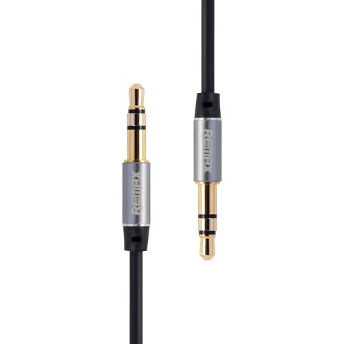 Mini jack 3.5mm AUX kábel Remax RL-L100 1m (fekete)