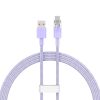 Baseus Flash Gyorstöltő USB-C kábel, QC 3.0, Huawei SCP, Samsung AFC, 5A, 1m (lila)