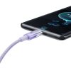 Baseus Flash Gyorstöltő USB-C kábel, QC 3.0, Huawei SCP, Samsung AFC, 5A, 1m (lila)