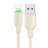 Cablu USB la Lightning Mcdodo CA-4740 cu lumină LED 1,2 m (bej)