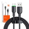 Cablu USB la USB-C Mcdodo CA-4751 cu lumină LED 1,2 m (negru)