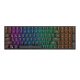 Vezeték nélküli mechanikus billentyűzet Royal Kludge RK100 RGB, barna kapcsoló (fekete)
