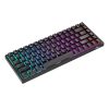 Vezeték nélküli mechanikus billentyűzet Royal Kludge RK84 RGB, barna kapcsoló (fekete)