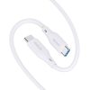 USB-C-USB-C kábel Ricomm RLS304CCW 1.2m