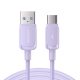Cable S-AC027A14 USB to USB C / 3A/ 1,2m (purple)