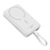 Baseus Mágneses Mini Powerbank, 10000mAh, USB-C 30W, MagSafe (fehér)