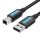 Cablu USB 2.0 A-B Vention COQBJ 2A 5m PVC negru