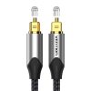 Kábel Audio optikai Toslink Vention BAVHI 3m szürke