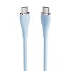 Cablu USB-C 2.0 la USB-C Vention TAWSF 1m, PD 100W, silicon albastru