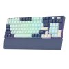 Mechanikus billentyűzet Royal Kludge RK96 RGB, barna kapcsoló (kék)