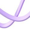 3in1 Joyroom színes USB USB-C/Lightning/Micro USB kábel 3.5A, 1m (lila)