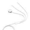 Apple Watch mágneses töltő Joyroom S-IW008 Lightning + USB-C 5V 1,2m (fehér)