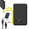 Baseus Mágneses Mini Powerbank, 5000mAh, USB-C 20W (fekete)