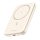 Mágneses Powerbank 5000mAh Ugreen PB560, USB-C, 15W (bézs)